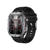Jam Tangan Pintar Android C30Pro Layar Warna IPS Persegi 2,19 Inci Layar Sentuh Penuh Pemantau Detak Jantung Silikon Magnetik 5-10 Hari