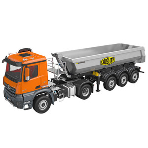 <span class=keywords><strong>Camion</strong></span> à benne basculante <span class=keywords><strong>semi</strong></span>-<span class=keywords><strong>remorque</strong></span> électrique en métal Muse Origin 1 14, modèle de simulation 4x4 à traction intégrale - Product Image 3