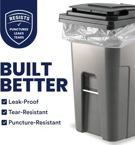 ถุงขยะหัวหม่าเหิงชุน 65 แกลลอน หนา 2.7 มิล ใส ทนทาน สำหรับใส่ถังขยะ ขนาด 50” x 48” - Product Image 2