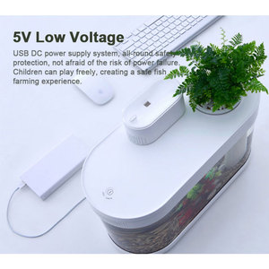 Aquarium Aquarium Acryl Desktop <span class=keywords><strong>Fish</strong></span> <span class=keywords><strong>Tank</strong></span> Aquarium Met Auto Timing Voeden En Ai Smart Verlichting - Product Image 3