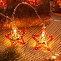 Weihnachts-LED IP65 Blinkende Lichterkette Ausgehöhlte Rentier-Hängelichter Dimmbar für Innen-/Außenraumdekoration
