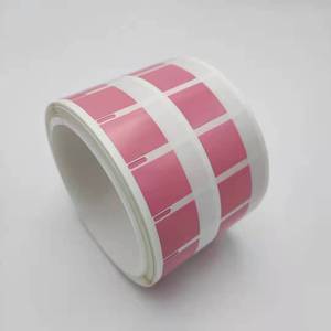 Étiquette autocollante personnalisé, étiquette rouge autocollante, imprimer, pour câble, fonctions auto-extensibles, marquage de fil, mat, 5 pièces - Product Image 2