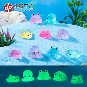 Depeng Microlandscape Zeedieren Glow-In-The Dark Octopus Duivel Vis Heremietkreeft Zee Slak Slakken <span class=keywords><strong>Aquarium</strong></span> Decoratie - Product Image 2