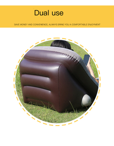 Pneumatic Flocking Outdoor Waterproof Inflatable Sleeping <strong>air</strong> <strong>Sofa</strong> <strong>Bed</strong> - Product Image 2