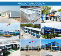 Maison conteneur préfabriquée modulaire en acier de 20 pieds avec auvent, porte et fenêtre pour bureau de chantier ou dortoir de camp de travail
