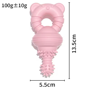 TPR Rubber Pet Chew <b>Dumbbell</b> Dog Bite Toys Molar Stick Training Interactive Toys for Teeth Cleaning and Pacifier - Product Image 2