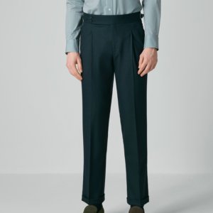 Pantalon de <span class=keywords><strong>style</strong></span> napolitain à taille mi-haute, avec ajusteurs latéraux et ceinture Gurkha pour <span class=keywords><strong>homme</strong></span>, pantalon sur mesure pour <span class=keywords><strong>homme</strong></span> - Product Image 3