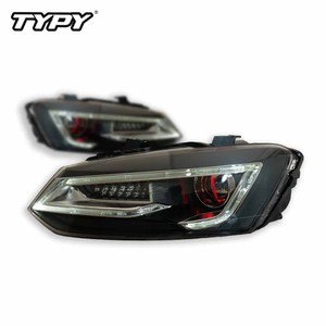 Accesorios para automóviles, luces delanteras LED, faros delanteros de Ojos de demonio para VW Volkswagen <span class=keywords><strong>Polo</strong></span> Trendline/Comfortline/Highline/Base 2012-2018 - Product Image 1