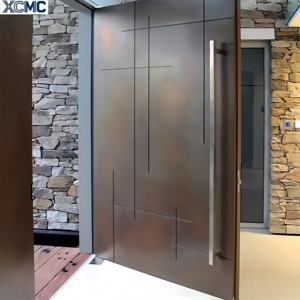 Porte pivotante en alliage d'aluminium de conception nouvelle, porte d'entrée antivol pour villa, porte de sécurité extérieure pour cour. - Product Image 3