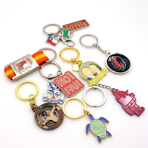 Keychain Trung Quốc Nhà Cung Cấp Bán Buôn Tùy Chỉnh Hình Dạng Lưu Niệm Tùy Chỉnh Thực Hiện Men Vòng Shapesd Kim Loại Keychain - Product Image 2