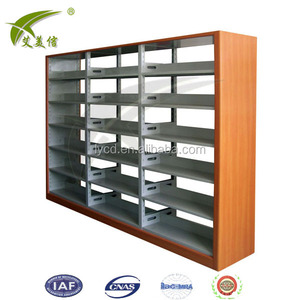 Bibliothèque à 5 couches Bibliothèque en acier à deux colonnes à deux côtés/étagère <span class=keywords><strong>de</strong></span> stockage <span class=keywords><strong>de</strong></span> livres double face en acier bon marché étagère <span class=keywords><strong>de</strong></span> bibliothèque utilisée - Product Image 2