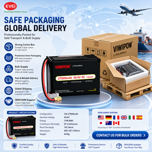 Batterie de drone lithium-ion haute puissance et haute qualité 285 Wh/kg, nouvelle technologie, 27000 mAh, 12S 5C pour drone RC FPV - Product Image 2