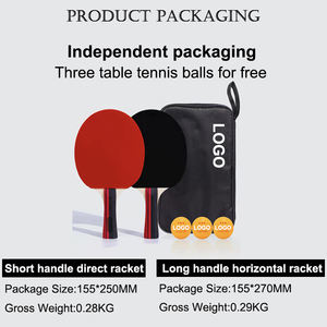 Ensemble de raquettes de tennis de table <span class=keywords><strong>Senston</strong></span>, 2 raquettes premium et 3 balles de tennis de table, caoutchouc éponge souple, le moins cher - Product Image 2