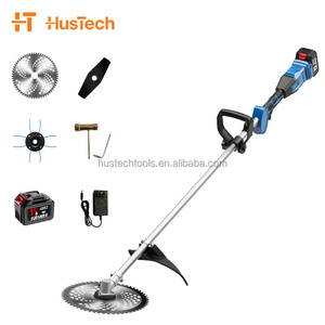 21V Cordless <b>Manual</b> <b>Lawn</b> <b>Mower</b> with Brush Cutter Blade Walk Trimmer Industrial Grade Grass Box for Grass Weed Eater DIY Grading - Product Image 6