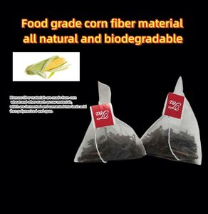 <b>Compostable</b> PLA Mesh Pyramid Tea <b>Bags</b> Eco Friendly Biodegradable PLA Net Tea <b>Bags</b> for Loose Leaf Tea - Product Image 2