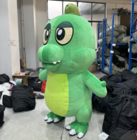 Quantité minimale de commande 1 pièces personnage de dessin animé promotionnel gonflable Dragon mascotte Costume carnaval effectuer spectacle pour adulte