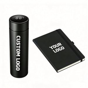 กระติกน้ำสุญญากาศสแตนเลสแบบสองชั้น ขนาด 500 มล. พร้อมโลโก้สั่งทำ ขวดน้ำอัจฉริยะพร้อมจอแสดงอุณหภูมิแบบดิจิตอล LED - Product Image 1