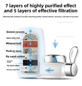 家庭用キッチン水フィルター蛇口清浄機,家庭用セラミックフィルター - Product Image 5