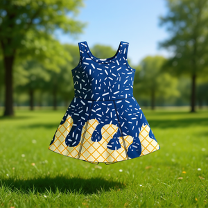 ชุดเดรสยาวสำหรับเด็กผู้หญิงแบบ ODM สำหรับฤดูร้อน คอกลม แขนกุด ทรงเอ พิมพ์ลายดอกไม้ ผ้าฝ้ายผสมสแปนเด็กซ์ สวมใส่สบาย ระบายอากาศได้ดี ซักได้ - Product Image 2