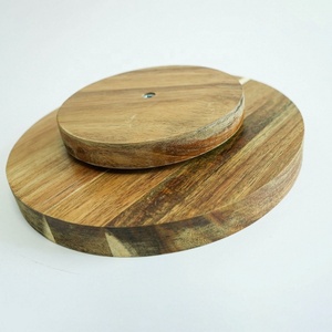 Organisateur de <span class=keywords><strong>cuisine</strong></span> en bois d'acacia, étagère à épices rotative - Product Image 3