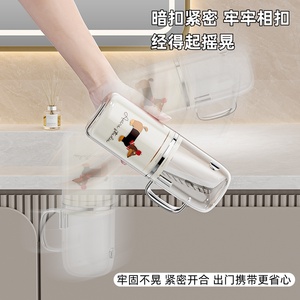 Juego de vasos portátiles 3 en 1 con almacenamiento para cepillo de dientes y pasta dental para viajes y uso familiar - Product Image 4