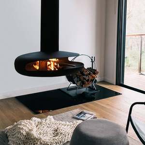 Offre Spéciale intérieur décoratif bio éthanol feu suspendu cheminée avec toit monté au plafond cheminée suspendue - Product Image 3