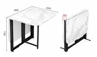 Nouvelle arrivée Table à manger pliable - Table multifonctionnelle mobile et peu encombrante pour les petits espaces à la maison