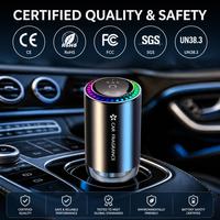 Diffuseur d'arômes intelligent pour voiture, lumière rythmique RGB, alliage d'aluminium, désodorisant de voiture, logo personnalisé, rechargeable, parfum pour voiture