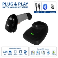 Escáner de Códigos de Barras Inalámbrico Bluetooth 1D 2D QR JR SL-4208BZ Directo de Fábrica, Precio al por Mayor, Dispositivo de Escaneo con Certificación CE FCC RoHs