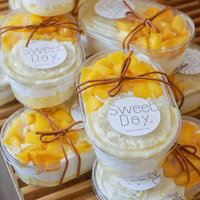 Vente en gros de boîtes en plastique pour aliments, gâteaux, fruits, tiramisu, boîte en plastique pour gâteau