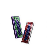 Keyboard Mekanik PMO P75 Custom PBT RGB Triple-Mode Wireless () USB Hot-Swappable Dirancang untuk Gaming, Desktop, dan Penggunaan Kantor