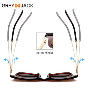 Gafas de Sol de Moda Grey Jack, Montura Completa, Lentes Marrones TAC, Protección UV400, Estilo Unisex - Product Image 3