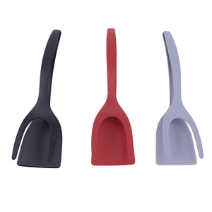 Utensilio de agarre y pinzas abatibles espátula <span class=keywords><strong>para</strong></span> bistec, tortitas, huevos, freír 2 en 1, espátulas de cocina, utensilios de cocina - Product Image 1