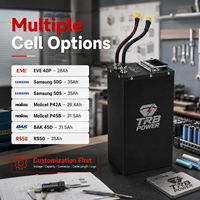 Batterie lithium-ion TRB POWER 72V 35Ah 2520Wh 20S7P Samsung 50G ANT Bluetooth BMS pour mise à niveau de vélo électrique E-BOX 2.0