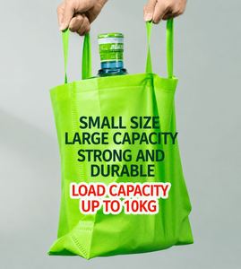 Sacs fourre-tout réutilisables en non-tissé personnalisables avec logo sur mesure pour la promotion quotidienne des courses au supermarché - Product Image 5