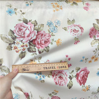 Drap et couette imprimés tulipes en tissu sergé de coton de grande taille