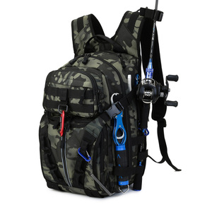 Luya Men's Dual-Use Tactical <b>Backpack</b> Large Capacity Multi-Functional for Outdoor Travel Mountaineering Cycling Fishing <b>Backpack</b> - Product Image 1