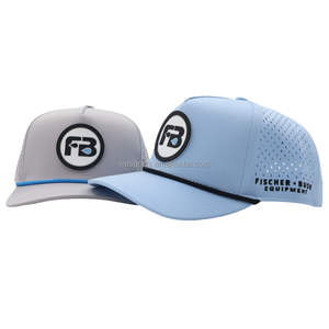 <span class=keywords><strong>Gorra</strong></span> de Béisbol Personalizada con Logotipo Bordado en PVC, 5 Paneles, Secado Rápido, Resistente al Agua, con Corte Láser y Perforaciones - Product Image 1