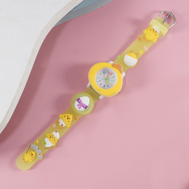 Cute Halloween Cartoon Analog Quartz Movement Kids' Watch with Silicone Wristband PC Case Children's Sport Fashion Accessory
