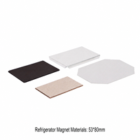 Kit de fabrication d'aimants DIY 53x80mm avec consommables pour badges, aimants de réfrigérateur, aimants photo