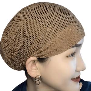 Gorro de malla transpirable y ecológico con cuentas de cristal, elástico y con cordones, pañuelo para la cabeza para mujeres musulmanas, sombrero árabe YASEEN - Product Image 6