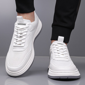 Chaussures décontractées pour hommes, baskets de course respirantes en maille à lacets, bout rond, taille adulte 40 41 42 43 44 45, printemps-été - Product Image 3