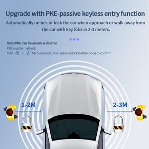 Kit de clé intelligente EASYGUARD PKE pour W176 / B W246 / C W205 avec bouton de démarrage à pression OEM et accès confortable, ajoute 2 clés - Product Image 5