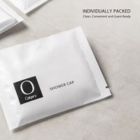 Kit de Amenidades Desechables para Habitaciones de Hotel con Logotipo Personalizado Impreso Individualmente, Incluye Set Dental, Gorro de Ducha y Peine para Resorts