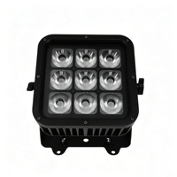 Lampe LED étanche 9x18W à piles, RGB, LED, DMX512, adaptée aux scènes de discothèque, mariages, bars et éclairages DJ