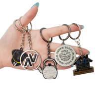 Al por mayor: Llavero personalizado de metal esmaltado 2D 3D con anilla, modelo de comida de juguete de acero inoxidable, tipo colgante para bolso