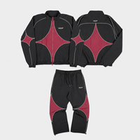 Ensemble de survêtement en nylon réfléchissant personnalisé OEM pour homme, coupe-vent Techwear, pantalon baggy, streetwear, fabricant