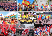 Drapeau promotionnel universitaire toutes tailles, rectangulaire, en tissu durable 100 % polyester, bannières pour fêtes de famille