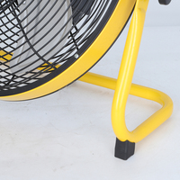 Ventilateur de sol à cadre métallique de 12 pouces avec 3 pales en aluminium, ventilateur de sol solaire de 12 pouces, ventilateur de sol électrique pour usage domestique et hôtelier