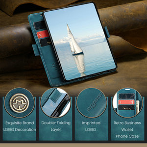 CaseMe Business Wallet Porte-cartes de crédit pour <span class=keywords><strong>Samsung</strong></span> Z Fold 6 Case Leather Mobile Phones <span class=keywords><strong>Flip</strong></span> Cover pour <span class=keywords><strong>Samsung</strong></span> Z Fold 6 5 4 <span class=keywords><strong>3</strong></span> - Product Image 3